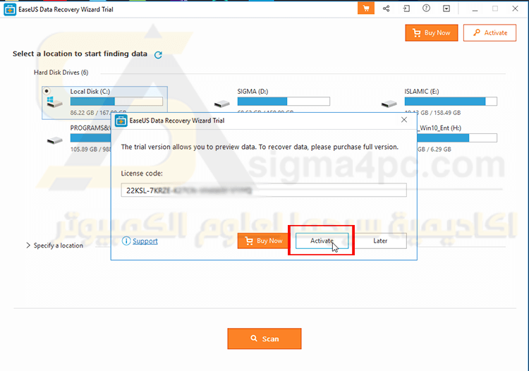 easeus data recovery wizard license key
